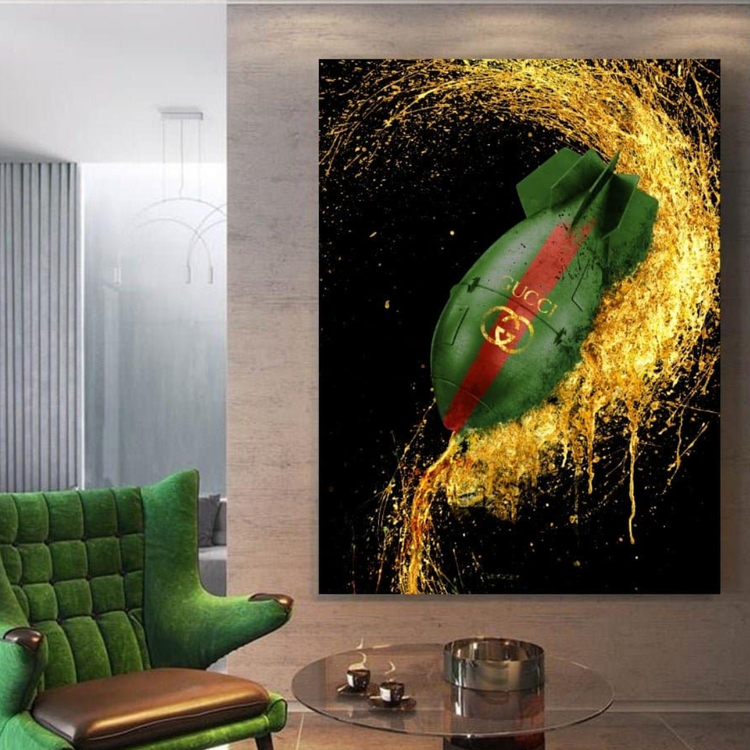 Schilderij The Gucci Bomb (Canvas)