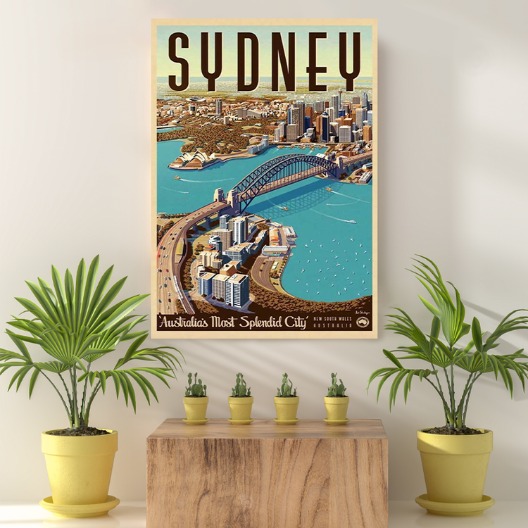 Vintage Reis Bestemming Sydney III