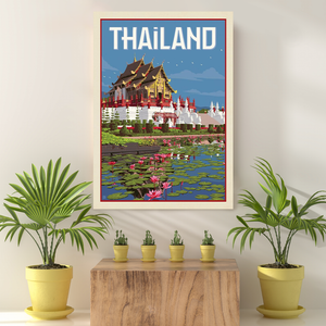 Vintage Reis bestemming Thailand