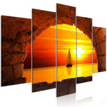 Foto schilderij - At the End of the World (5 Parts) Wide