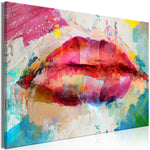 Foto schilderij - Artistic Lips (1 Part) Wide