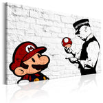 Foto schilderij - Banksy on Brick