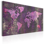 Foto schilderij - Amethyst Map